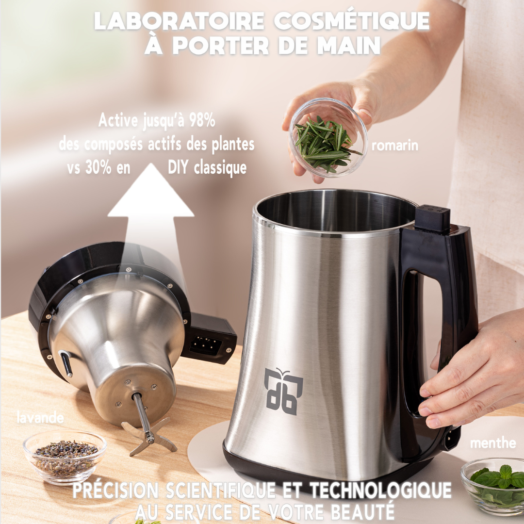 BloomLab® - Ansicht 3 - Totum-Extraktion, botanisches Labor, Gesundheitssouveränität, botanische Infusion